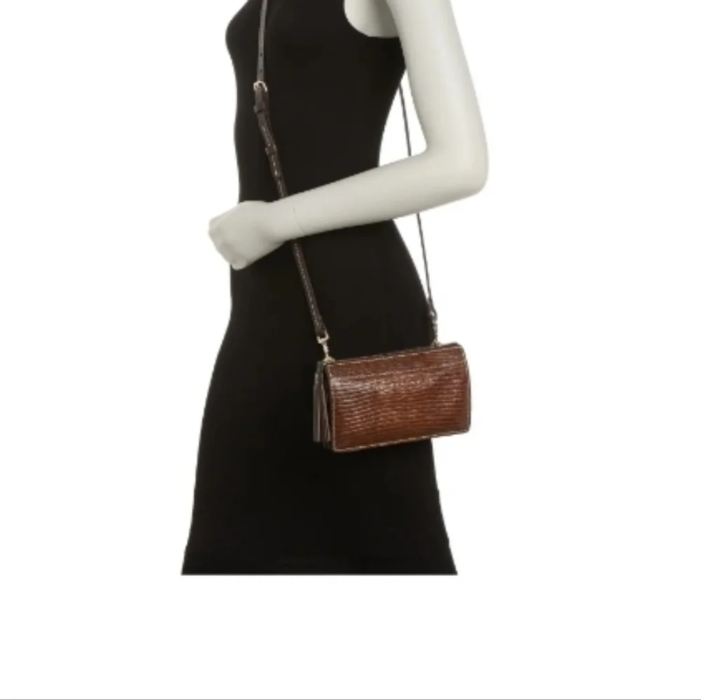 DOONEY & BOURKE Gingy Embossed Leather Crossbody Bag - Picture 3 of 12